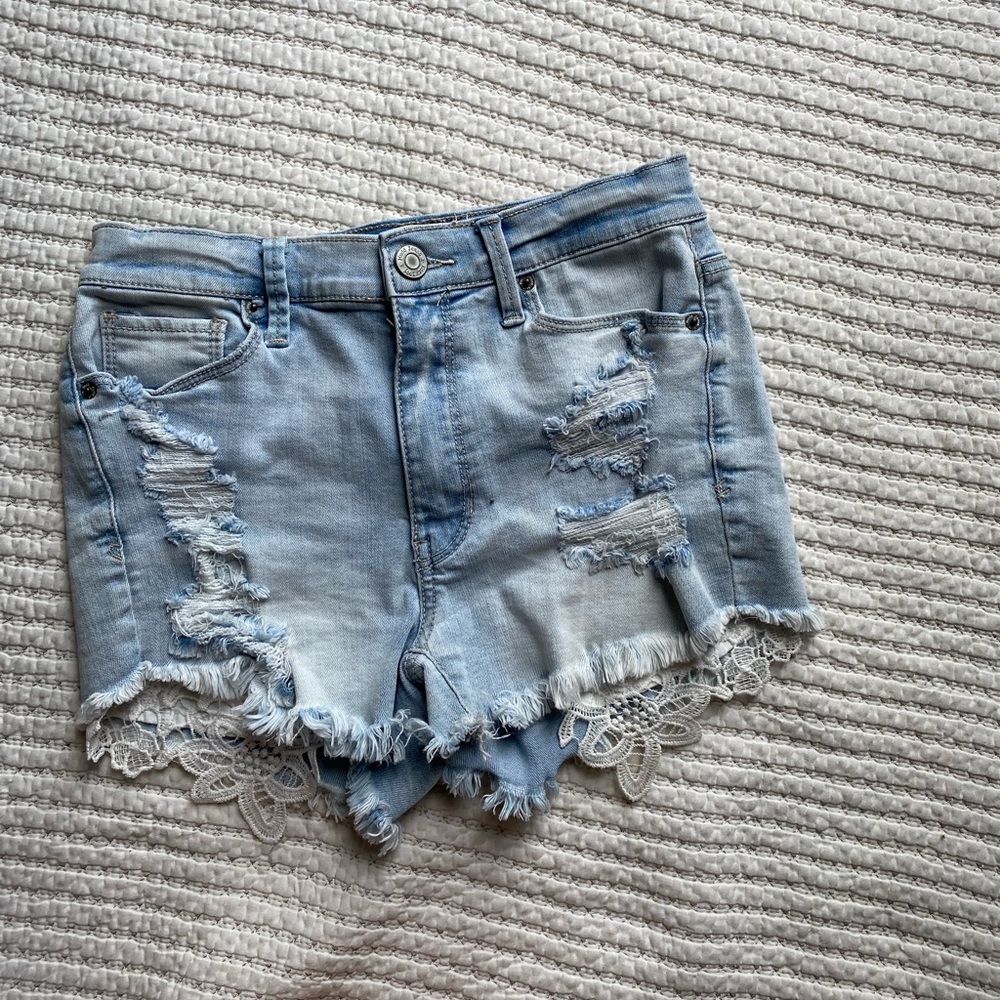 Ripped Jean shorts
